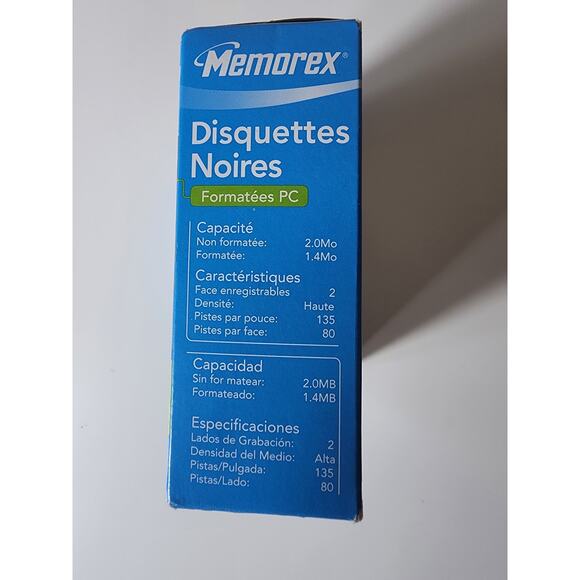 MEMOREX Formatted 3.5" Computer Floppy Diskettes HD 1.4MB set of 10 Sealed Pack - Picture 7 of 7